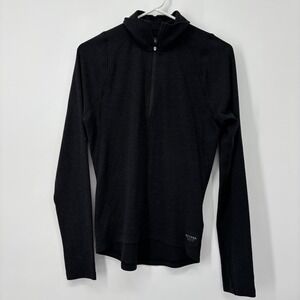 Beyond Clothing 1/4 Zip Base Layer Jacket Womens Size Small Black Seattle WA